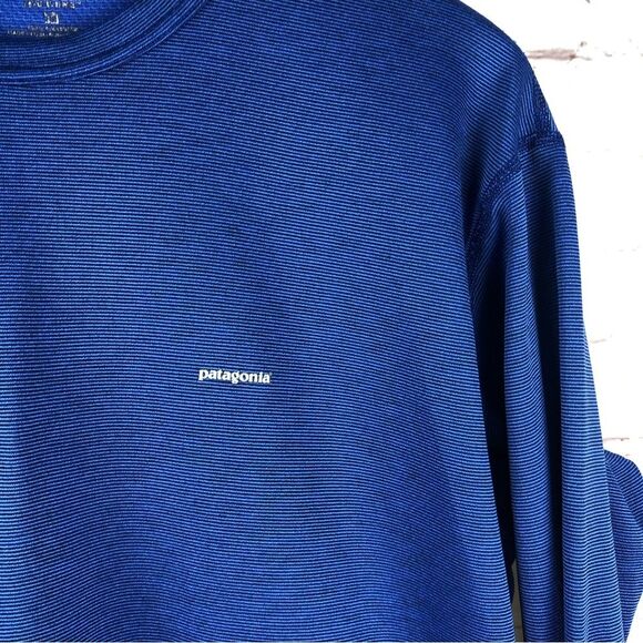 Patagonia Blue Tech Crew Shirt Men's Sz Large - Picture 3 of 7
